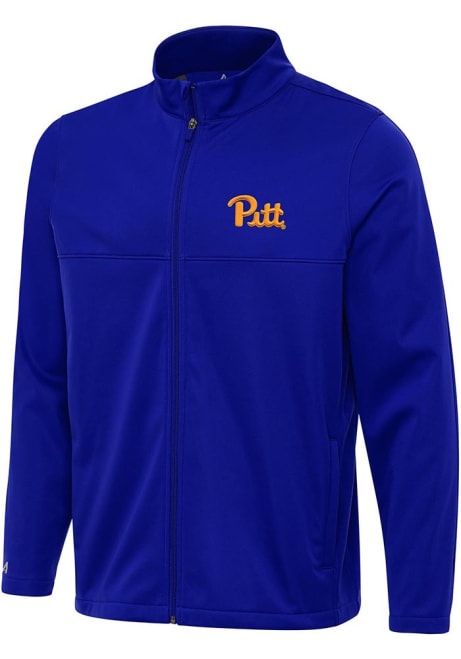 Mens Pitt Panthers Blue Antigua Links 2 Light Weight Jacket