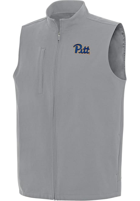 Mens Pitt Panthers Grey Antigua Regard Vest