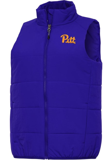 Womens Pitt Panthers Blue Antigua Experience Vest