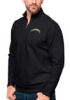 Main image for Antigua Los Angeles Chargers Mens Black Gambit Long Sleeve 1/4 Zip Pullover