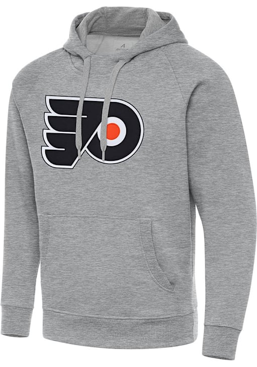 Philadelphia Flyers Mens Antigua GREY HEATHER Full Front Victory