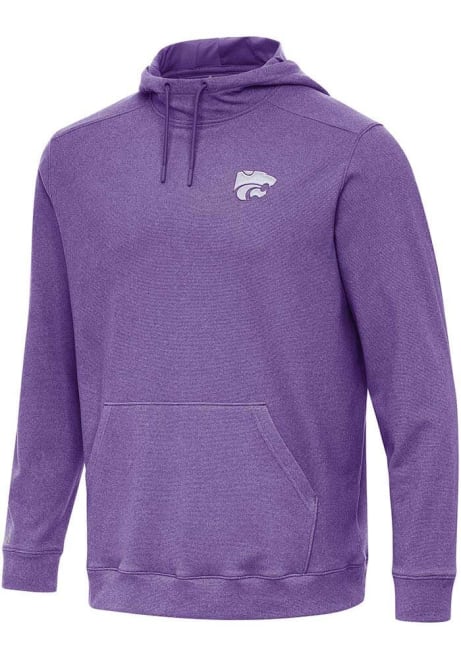 Mens K-State Wildcats Purple Antigua Cloud Hooded Sweatshirt