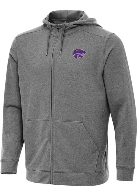 Mens K-State Wildcats Black Antigua Effortless Light Weight Jacket