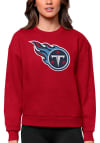 Main image for Antigua Tennessee Titans Womens Red Victory Crew Sweatshirt