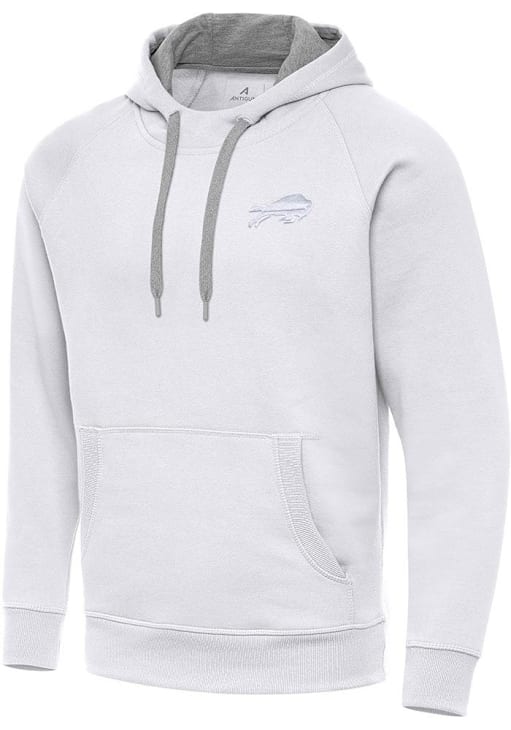 Antigua Buffalo Bills Mens White White Tonal Victory Hoodie