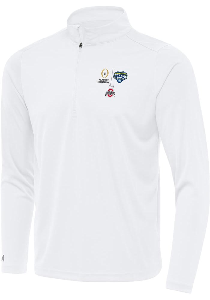 Antigua Mens White Ohio State Buckeyes Football 2025 Cotton Bowl