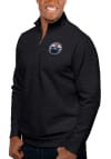 Main image for Antigua Edmonton Oilers Mens Black Gambit Long Sleeve 1/4 Zip Pullover