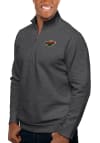 Main image for Antigua Minnesota Wild Mens Charcoal Gambit Long Sleeve 1/4 Zip Pullover