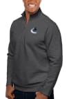 Main image for Antigua Vancouver Canucks Mens Charcoal Gambit Long Sleeve 1/4 Zip Pullover