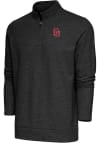 Main image for Antigua Oklahoma Sooners Mens Black Gambit Long Sleeve 1/4 Zip Pullover