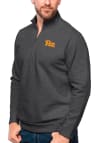 Main image for Antigua Pitt Panthers Mens Charcoal Gambit Long Sleeve 1/4 Zip Pullover