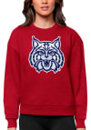 Main image for Antigua Arizona Wildcats Womens Red Victory Crew Sweatshirt