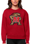 Main image for Antigua Maryland Terrapins Womens Red Victory Crew Sweatshirt