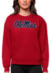 Main image for Antigua Ole Miss Rebels Womens Red Victory Crew Sweatshirt