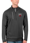 Main image for Antigua Chicago Bulls Mens Grey Generation Long Sleeve Qtr Zip Pullover