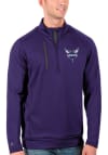 Main image for Antigua Charlotte Hornets Mens Purple Generation Long Sleeve 1/4 Zip Pullover