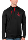 Main image for Antigua Houston Rockets Mens Black Generation Long Sleeve Qtr Zip Pullover