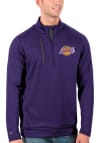 Main image for Antigua Los Angeles Lakers Mens Purple Generation Long Sleeve 1/4 Zip Pullover