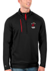 Main image for Antigua Miami Heat Mens Black Generation Long Sleeve Qtr Zip Pullover
