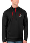 Main image for Antigua Portland Trail Blazers Mens Black Generation Long Sleeve Qtr Zip Pullover
