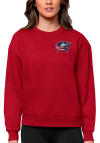 Main image for Antigua Columbus Blue Jackets Womens Red Victory Crew Sweatshirt