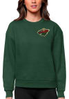 Main image for Antigua Minnesota Wild Womens Green Victory Crew Sweatshirt
