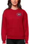 Main image for Antigua Montreal Canadiens Womens Red Victory Crew Sweatshirt