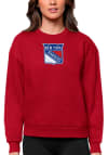 Main image for Antigua New York Rangers Womens Red Victory Crew Sweatshirt