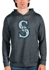 Main image for Antigua Seattle Mariners Mens Charcoal Absolute Long Sleeve Hoodie