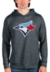 Main image for Antigua Toronto Blue Jays Mens Charcoal Absolute Long Sleeve Hoodie