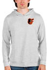 Main image for Antigua Baltimore Orioles Mens Grey Absolute Long Sleeve Hoodie
