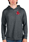 Main image for Antigua Boston Red Sox Mens Charcoal Absolute Long Sleeve Hoodie