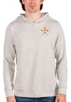 Main image for Antigua Houston Astros Mens Oatmeal Absolute Long Sleeve Hoodie