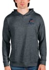 Main image for Antigua Miami Marlins Mens Charcoal Absolute Long Sleeve Hoodie