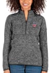 Main image for Antigua USWNT Womens Grey Fortune 1/4 Zip Pullover
