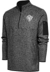 Main image for Antigua Los Angeles Rams Mens Black Metallic Logo Fortune Long Sleeve 1/4 Zip Pullover