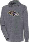 Main image for Antigua Baltimore Ravens Mens Charcoal Chenille Logo Absolute Long Sleeve Hoodie