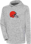 Main image for Antigua Cleveland Browns Mens Grey Chenille Logo Absolute Long Sleeve Hoodie