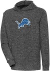 Main image for Antigua Detroit Lions Mens Black Chenille Logo Absolute Long Sleeve Hoodie