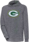 Main image for Antigua Green Bay Packers Mens Charcoal Chenille Logo Absolute Long Sleeve Hoodie