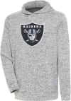 Main image for Antigua Las Vegas Raiders Mens Grey Chenille Logo Absolute Long Sleeve Hoodie