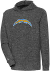 Main image for Antigua Los Angeles Chargers Mens Black Chenille Logo Absolute Long Sleeve Hoodie