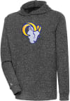 Main image for Antigua Los Angeles Rams Mens Black Chenille Logo Absolute Long Sleeve Hoodie