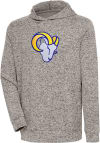 Main image for Antigua Los Angeles Rams Mens Oatmeal Chenille Logo Absolute Long Sleeve Hoodie