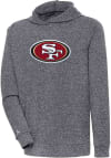 Main image for Antigua San Francisco 49ers Mens Charcoal Chenille Logo Absolute Long Sleeve Hoodie
