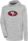 Main image for Antigua San Francisco 49ers Mens Grey Chenille Logo Absolute Long Sleeve Hoodie