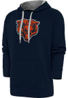 Main image for Antigua Chicago Bears Mens Navy Blue Chenille Logo Victory Long Sleeve Hoodie