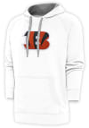 Main image for Antigua Cincinnati Bengals Mens White Victory Pullover Hood Long Sleeve Hoodie