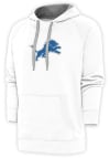Main image for Antigua Detroit Lions Mens White Victory Pullover Hood Long Sleeve Hoodie