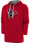 Main image for Antigua Houston Texans Mens Red Chenille Logo Victory Long Sleeve Hoodie